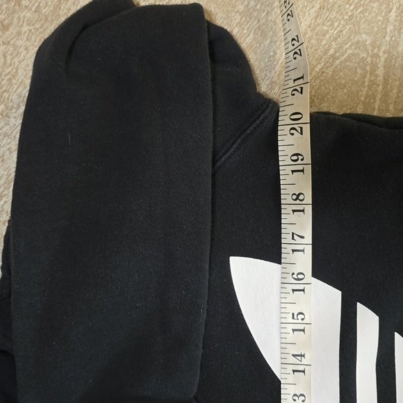 Adidas Adicolor Trifold Black Hoodie Sweatshirt - Picture 11 of 16